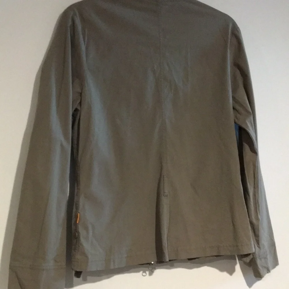 Lucy Jacket Gray full zip long sleeve cargo jacket